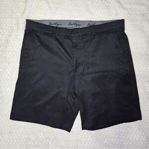 Ben Hogan Mens Black Golf Shorts Size 38 Flat Front Casual Performance